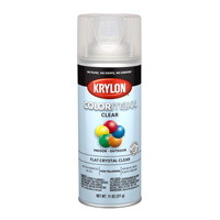 Krylon COLORmaxx K05547007 Spray Paint, Flat, Clear, 11 oz, Aerosol Can