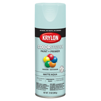 Krylon COLORmaxx K05549007 Spray Paint; Matte; Aqua; 12 oz; Aerosol Can