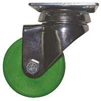CASTER SWVL POLY KERMT GRN 2IN