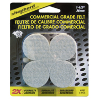 PAD FELT RND COMM GRAY 1-1/2IN