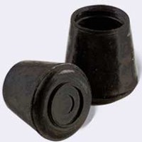 Shepherd Hardware 9763 Furniture Leg Tip, Round, Rubber, Black, 1-1/8 in Dia