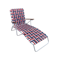 Seasonal Trends AC4012-RED Folding Web Lounge Chair - Red