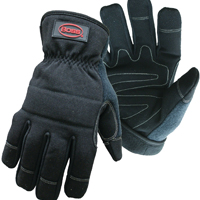 GLOVE BLACK UTILITY PADDED MED