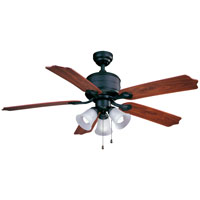 FAN CEIL 52IN5BLD/3LT NAT IRON