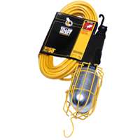 CCI 2948 Work Light with Outlet and Metal Guard, 13 A, 120 V, Yellow