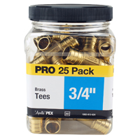 TEE PEX 25PK 3/4IN