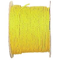 1/4" YLW ROPE POLY BY THE FT