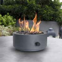 PIT FIRE TBL TOP RND GRAY 10IN