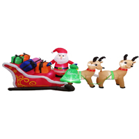 SANTA-SLEIGH INFLATABLE 10FT