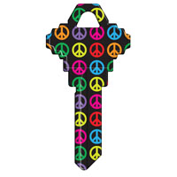 KEY BLANK SC1-32 SIGNS PEACE