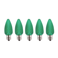 Hometown Holidays Bulb, Intermediate Lamp Base, LED Lamp, Crystal Green Light
