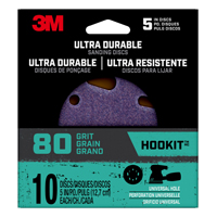 3M SandBlaster 99522ES Heavy-Duty Sanding Disc, 80-Grit, Medium Grade,