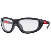 GLASSES SAFETY W/GASKET CLEAR