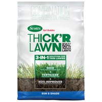 Scotts Turf Builder Thick'R Lawn 30156 Sun and Shade Mix Grass Seed, 12 lb