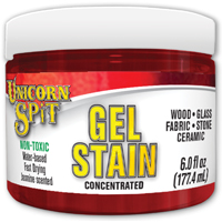 ECLECTIC UNICORN SPIT 5772002 Gel Stain and Glaze, Molly Red Pepper, 6