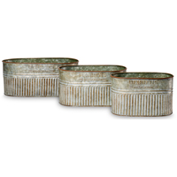 TUB SET OVAL GALV 2.5/3.5/5QT