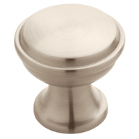 Amerock Westerly Series BP53718G10 Cabinet Knob, 1-3/16 in Projection, Zinc, Satin Nickel