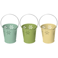 CANDLE FLOWER BCKT CITRONELLA
