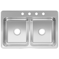 KIN-CDLA3322 SINK DOUBLE BOWL SS