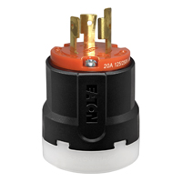Arrow Hart AHCL1020P Ultra-Grip Locking Plug, 3 -Pole, 20 A, 125/250 VAC,