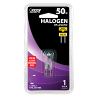 Bulb Halogen Bi-pin Clear 50w