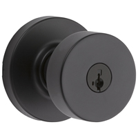 KNOB ENTRY ROUND MATTE BLACK