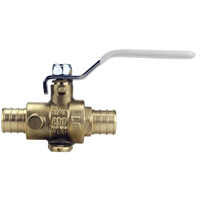 VALVE BALL BRS PEX BARB 1/2IN
