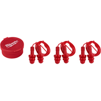 EARPLUG CORDED REUSABLE RED