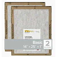 AIR FILTER 14X25X1 MERV 2