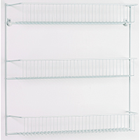 RACK 3-TIER DOOR/WALL EPXY WHT