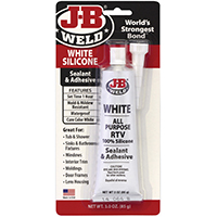 SEALANT SILICONE WHITE 3OZ
