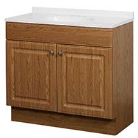 VANITY COMBO RSD PNL OAK 36IN