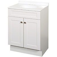 VANITY COMBO SHAKER WHITE 24IN