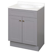 VANITY COMBO SHAKER GRAY 24IN