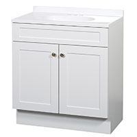 VANITY COMBO SHAKER WHITE 36IN