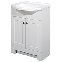 VANITY EURO SHAKER WHITE 24IN