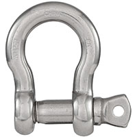 3/8 SS Screw Pin Shackle