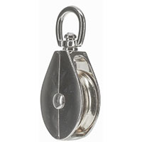 National Hardware N100-296 Pulley, 1/2 in Rope, 55 lb Working Load, 1/2 in L x 1-15/16 in H Sheave, 