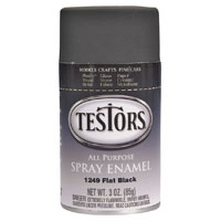 1249 SPRAY ENAMEL FLAT BLACK
