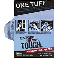 Trimaco 84075 Wiping Cloth Rag, 16-1/2 x 12 in, Dupont Sontara, Blue