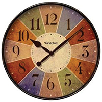 WES-32897 WALL CLOCK ROUND 12"