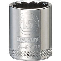 DEW-DWMT74520OSP 3/8 SOCKET 15MM