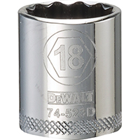 DEW-DWMT74523OSP 3/8 SOCKET 18MM