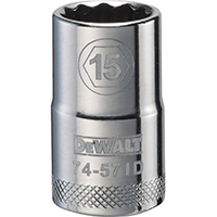 DEW-DWMT74571OSP 1/2 SOCKET 15MM