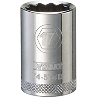 DEW-DWMT74574OSP 1/2 SOCKET 17MM