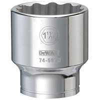 SOCKET - 3/4 DRIVE 12PT 1-11/16"
