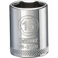 SOCKET 3/8 DRIVE 6PT 16MM