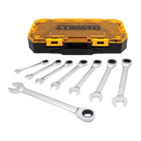 WRENCH SAE RATCHET COMBO 8PC