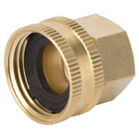 LANDSCAPERS SELECT 1/2" NPT X 3/4" NHT BRASS SWIVEL CONNECTOR