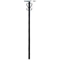 ROUND STEEL POST 52.1IN H BLK